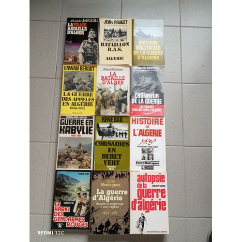 12 Livres Sur La Guerre D'algérie