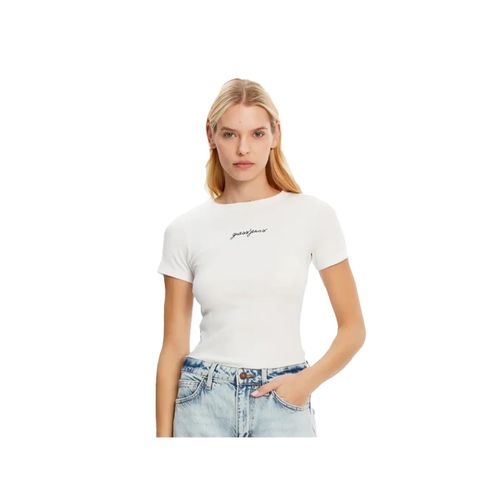 T Shirt Guess Gj Essential Femme Blanc