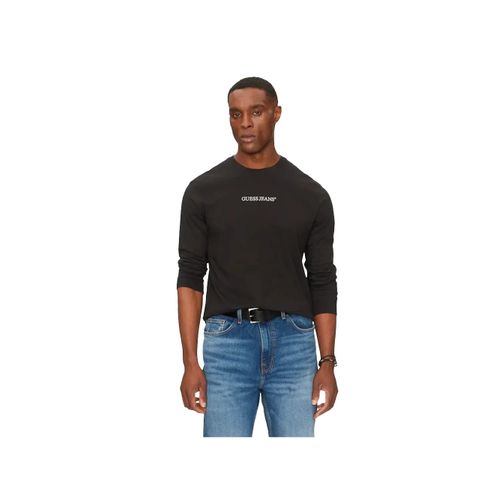 T Shirt Guess Gj Reg Embro Homme Noir