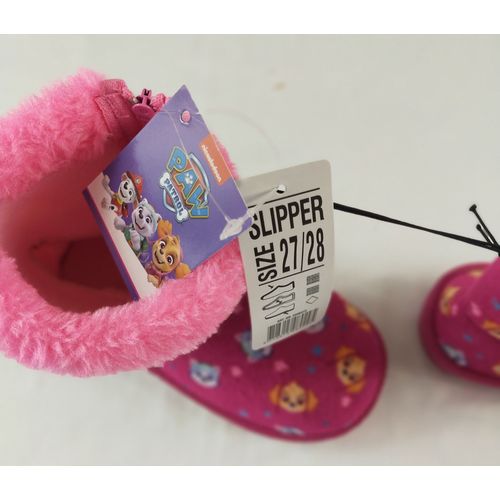 Pantoufles / Chausson Fille 27/28 Paw Patrol Fermeture Éclaire Fourrer Neuf