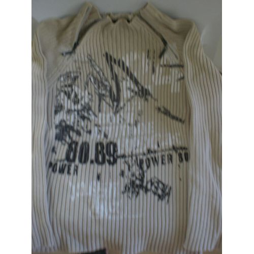 Pull Beige Enfant Zippe 8 Ans