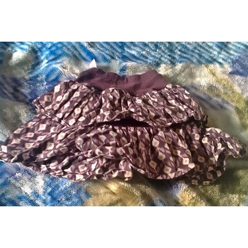 Jupe A Volants Marron Taille 2 Ans ..