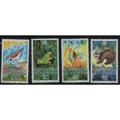 Liechtenstein Timbres Animaux 1989