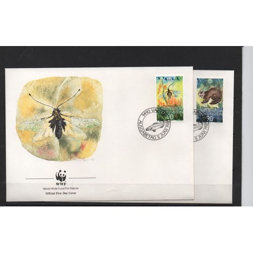 Liechtenstein Timbres Animaux 4 Fdc