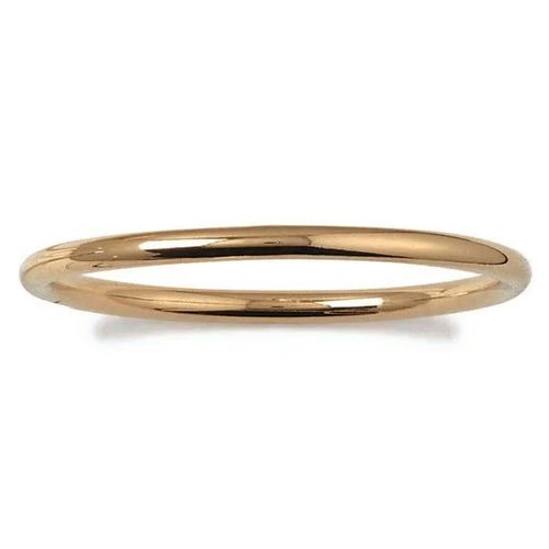 Bracelet Jonc Épais Diamètre 6,6cm X 5mm Plaqué Or 18 Carats 750/000 Diamètre 6,6 Cm