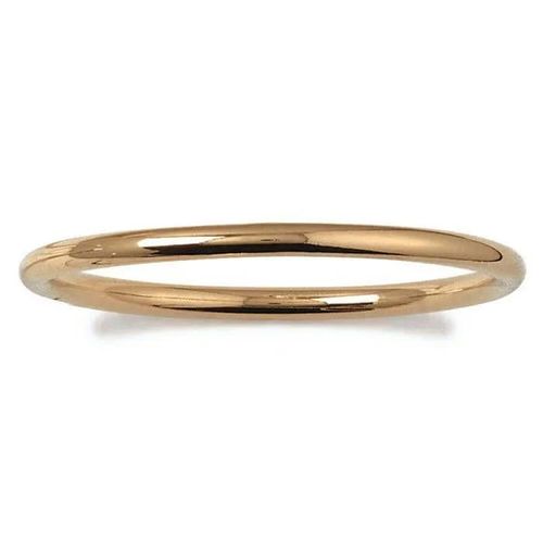Bracelet Jonc Épais Diamètre 6,2cm X 5mm Plaqué Or 18 Carats 750/000
