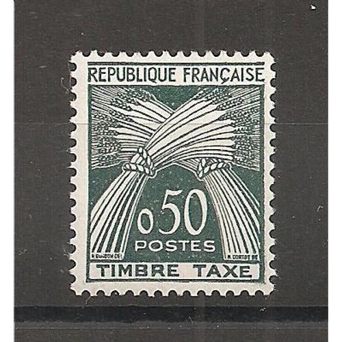 Taxe 93 (1960) Timbre Taxe 0,50 Vert N** (Cote 15e) (1495)