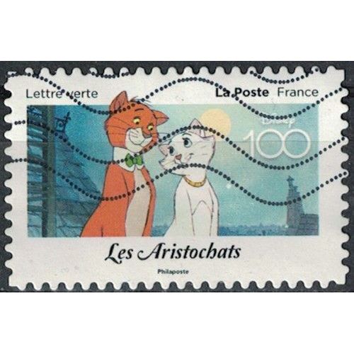 France 2023 Oblitéré Used Disney 100 Ans D'histoires À Partager Les Aristochats