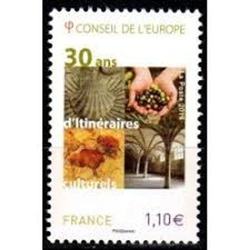Conseil De L’Europe : 30 Ans D'itinéraires Culturels Année 2017 Timbre De Service N° 171 Yvert Et Tellier Luxe