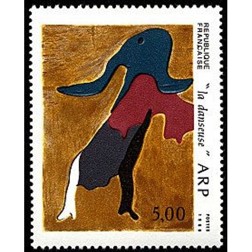France 1986, Très Beau Timbre Neuf** Luxe Yvert 2447, Tableau De Jean Arp (1887-1966), 'la Danseuse' - 5.00 Fr.
