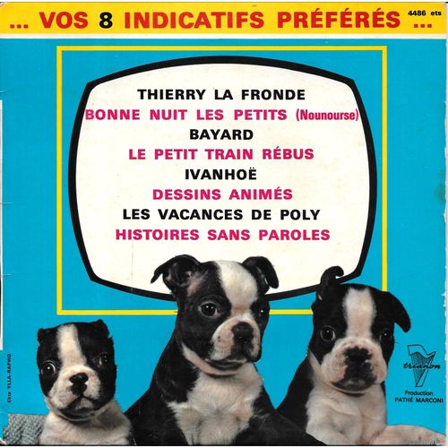 Vos 8 Indicatifs Télé Préférés [Vinyle 45 Tours 7" Ep] 1964