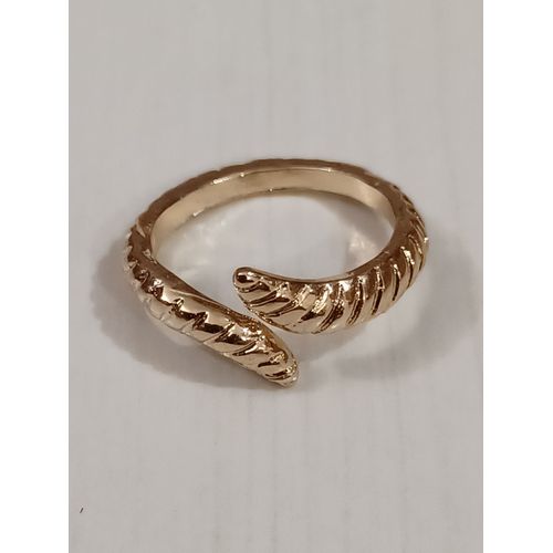 Bague Métal Doré,Tentacule ,Taille 18.15 Mm,Reglable