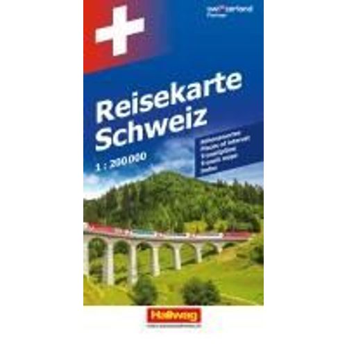 Hallwag Strassenkarte Reisekarte Schweiz 1:200.000