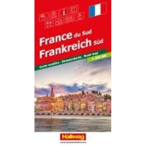 Hallwag Strassenkarte Frankreich Süd 1:600.000