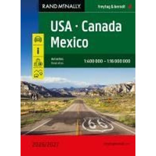 Usa - Canada - Mexico, Autoatlas 1:400.000 - 1:16.000.000, 2026/2027, Freytag & Berndt