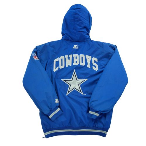 Reconditionné - Blouson Homme Nfl Dallas Cowboys 90s - Taille S - Homme - Bleu