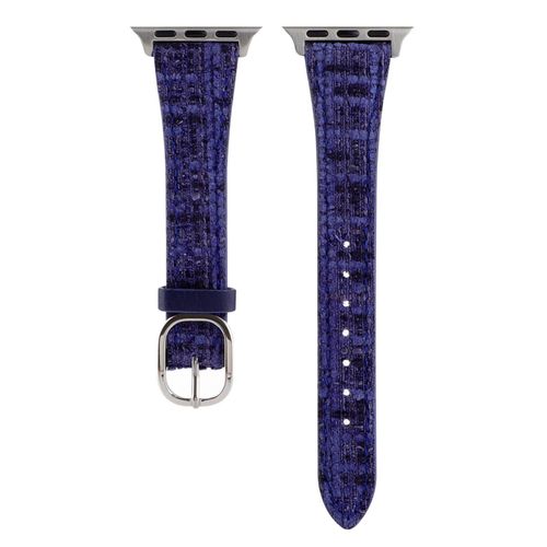 Applicable Au Bracelet De Montre Apple Iwatch8 Xiaoxiang Style Bracelet À Carreaux En Peluche Apple Watchs9 Génération Se41-Violet Foncé - 38 Mm/40 Mm/41 Mm