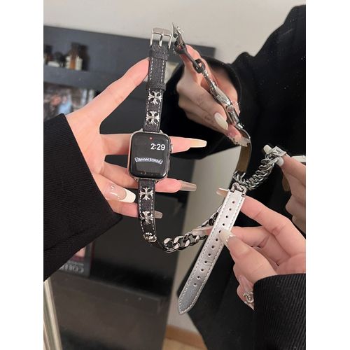 Applicable À Applewatch Apple Watch Iwatch8 Cross Simple Strap 764 Génération Chaîne S9 Nouvelle Vente Directe-Couleur Principale - 42 Mm/44 Mm/45 Mm
