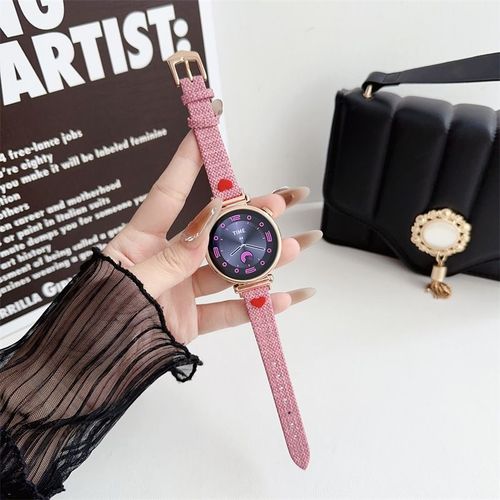 Toile Adaptée Au Bracelet De Montre Huawei Gt4, Montre Gt3pro, Montre Connectée Gt2 Pour Femme 41 Mm, Honor Magic2-Rose - Huawei Gt3pro 43 Mm ¿20 Mm¿