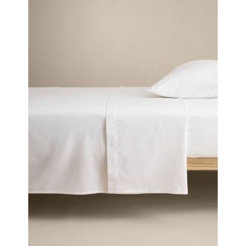 Drap Plat En Coton - Blanc