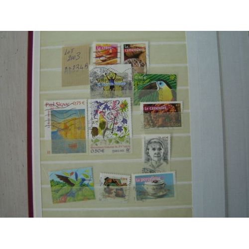 Ad 334 B // Lot De 11 Timbres Obliteres France (2003) Divers