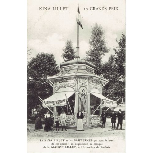 Carte Postale Ancienne - Dégustation Au Kiosque De La Maison Lillet À L'exposition De Roubaix- Roubaix - Nord - France