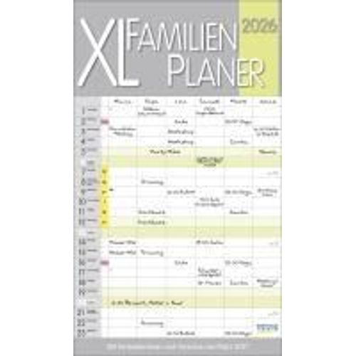 Xl Familienplaner Pastell 2026