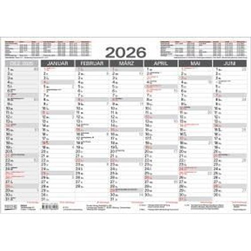 Tafelkalender A3 2026