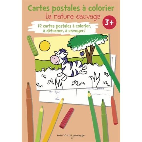 La Nature Sauvage - Cartes Postales À Colorier