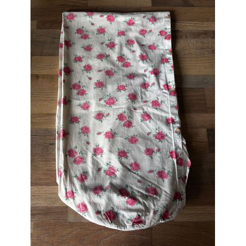 Vintage Housse De Traversin Fleurs Roses