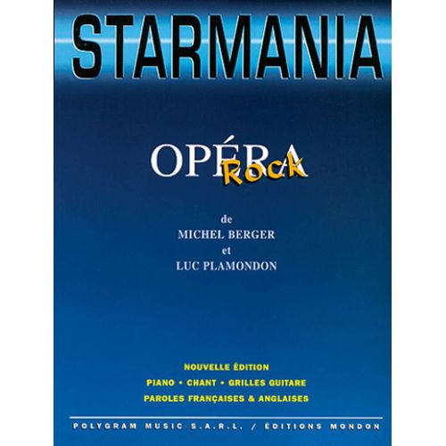 Michel Berger, Luc Plamondon : Starmania - Recueil Piano, Voix Et Guitare 9790231101270 Carmf805