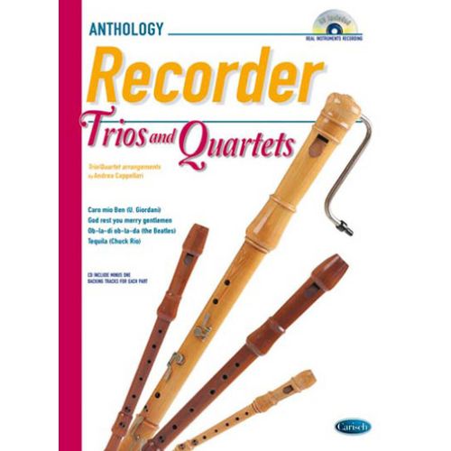 Andrea Cappellari : Recorder Trios & Quartets - Recueil Avec Cd Flûte À Bec Carml3689 9788850727544