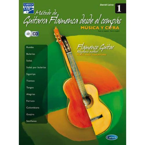David Leiva Prados : Metodo De Guitarra Flamenca Desde El Compas Vol. 1 The Flamenco Guitar Rhythmic Method Phase 1 - Recueil Avec Cd Vocal And Guitar 9790692022893 Carml3074 9788438710807