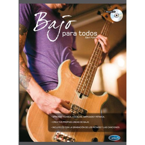 Xavi Folch : Bajo Para Todos - Recueil Avec Cd Guitare Basse 9790692022855 Carml3291 9788438710784