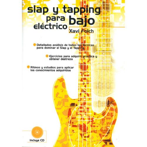 Xavi Folch : Slap Y Tapping - Recueil Avec Cd Guitare Basse Carml2165 9788850701575
