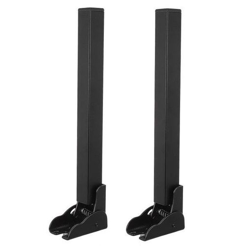 Pieds De Canapé-Lit Pliants ¿ Acier Durable, Noir, 30 X 4,5 X 3 Cm, Réglables Pour Canapés-Lits Et Tables, Lot De 2