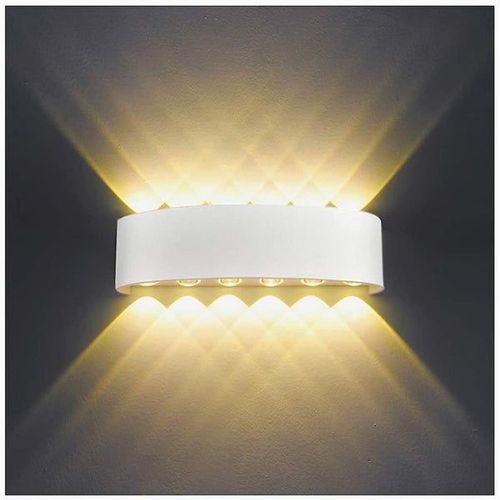 Applique Murale Haut De Gamme En Aluminium Double Couche Avec Technologie Led Intelligente, Étanchéité Ip65, Installation Facile, Durée De Vie De 50 000 Heures