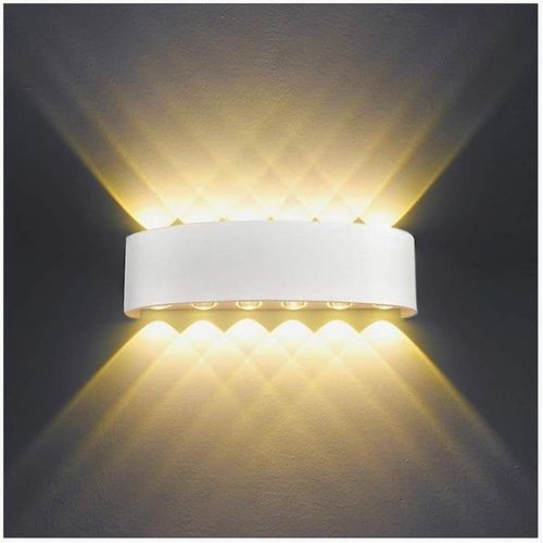 Applique Murale Double Couche En Aluminium Avec Technologie Led Intelligente, Étanchéité Ip65, Installation Facile, Durée De Vie De 50 000 Heures