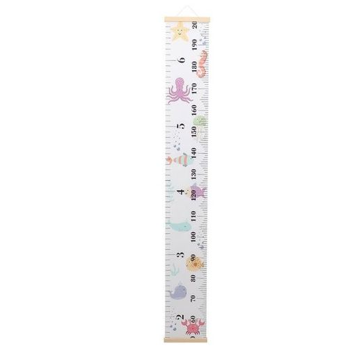 Règle De Mesure De La Taille En Polyester Durable Pour Enfants ¿ Toise De Croissance Au Design Moderne Pour Chambre D'enfant Et De Bébé