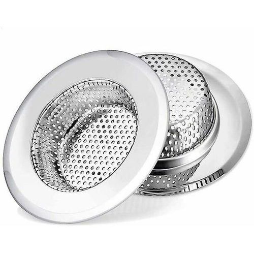Bouchon d'évier à large rebord pour cuisine, salle de bain, baignoire et siphons de sol - Facile à nettoyer, passe au lave-vaisselle, retient les débris alimentaires
