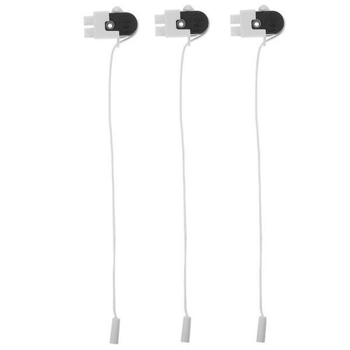 Interrupteur À Tirette ¿ Pc Et Métal Durables, Installation Facile, Sans Pile, Polyvalent Pour L'éclairage Domestique Et Professionnel ¿ Lot De 3