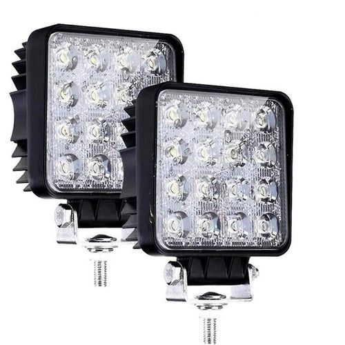 Barre lumineuse LED 4 pouces 48 W avec support de montage réglable, étanchéité IP67, durée de vie de plus de 30 000 heures, garantie de 2 ans