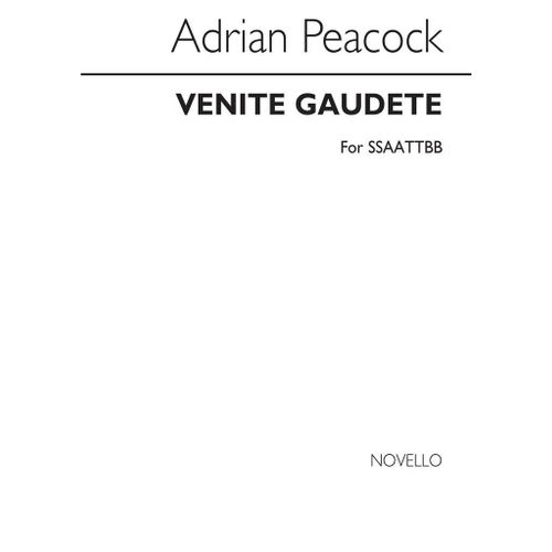 Adrian Peacock : Venite Gaudete! - Partitions Pour Chorales Satb Musnov200563