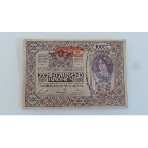 Billet 10 000 Kronen - 2 Novembre 1918