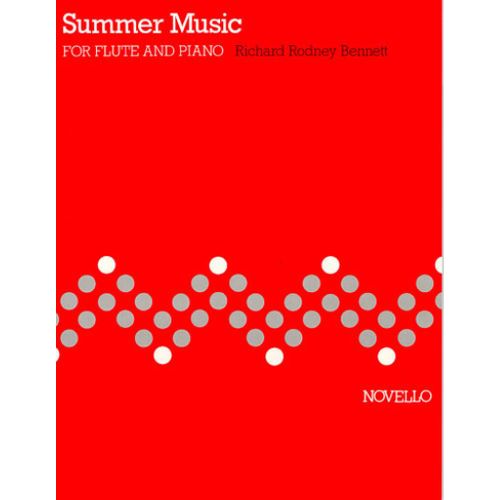 Richard Rodney Bennett : Summer Music - Recueil Flûte Traversière Et Piano Musnov120560 9780853601975