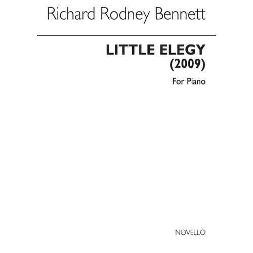 Richard Rodney Bennett : Little Elegy - Recueil Piano Musnov958738