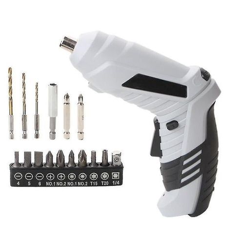 Perceuse-visseuse sans fil Starlight 3,6 V avec 18 accessoires, chargement USB, éclairage LED, design ergonomique pour le bricolage et les tâches ménagères
