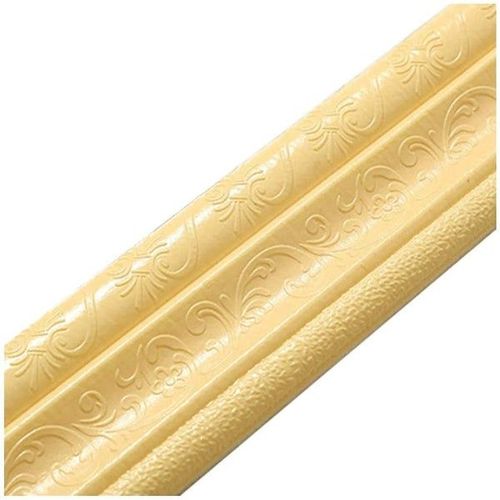 Moulures autocollantes de qualité supérieure ¿ Mousse PE écologique, 229,5 x 7,9 cm, imperméables, faciles à nettoyer, décoration intérieure polyvalente