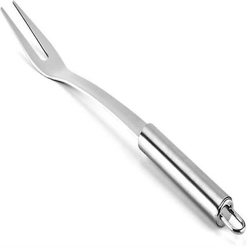 Fourchette à découper pour barbecue en acier inoxydable - Manche long, durable et polyvalente, pour la cuisson des viandes et plus encore, 310 x 30 mm