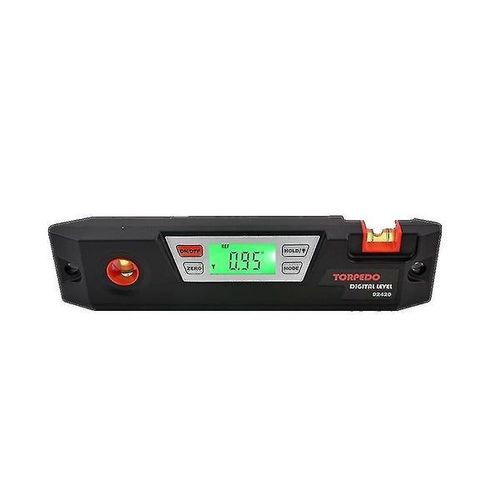 Rapporteur d'angle avec écran LCD, plastique durable, mesure de 0 à 90 degrés, idéal pour le travail du bois et la construction
